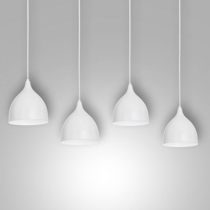 Hanglamp aan een koord NOAK 4xE27/15W/230V grijs