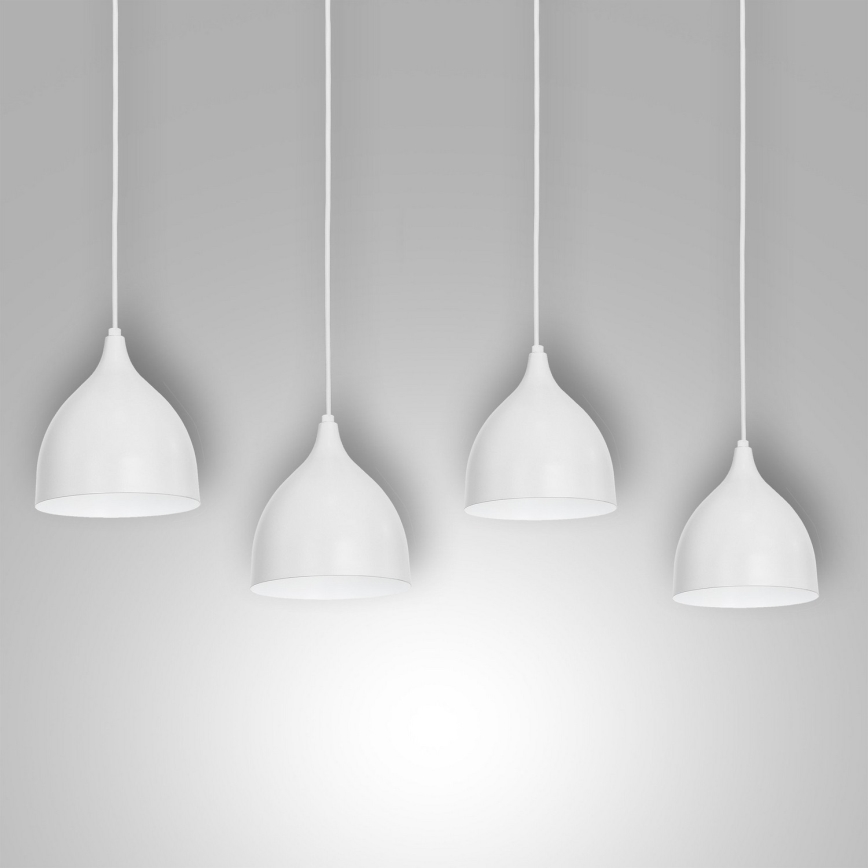 Hanglamp aan een koord NOAK 4xE27/15W/230V grijs