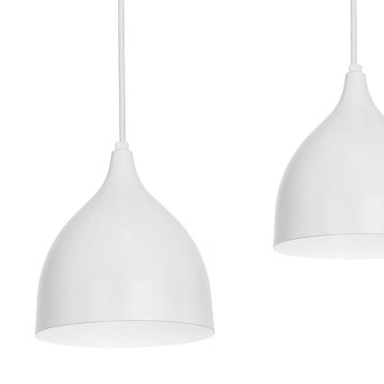 Hanglamp aan een koord NOAK 4xE27/15W/230V grijs