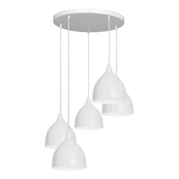 Hanglamp aan een koord NOAK 5xE27/15W/230V grijs