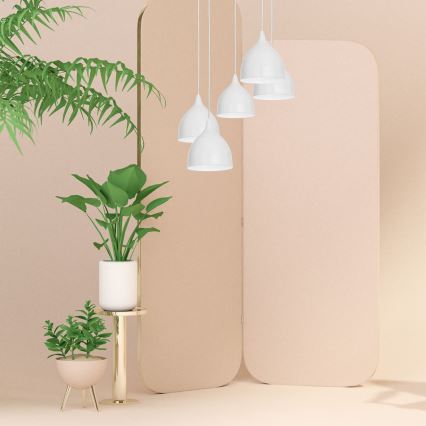 Hanglamp aan een koord NOAK 5xE27/15W/230V grijs