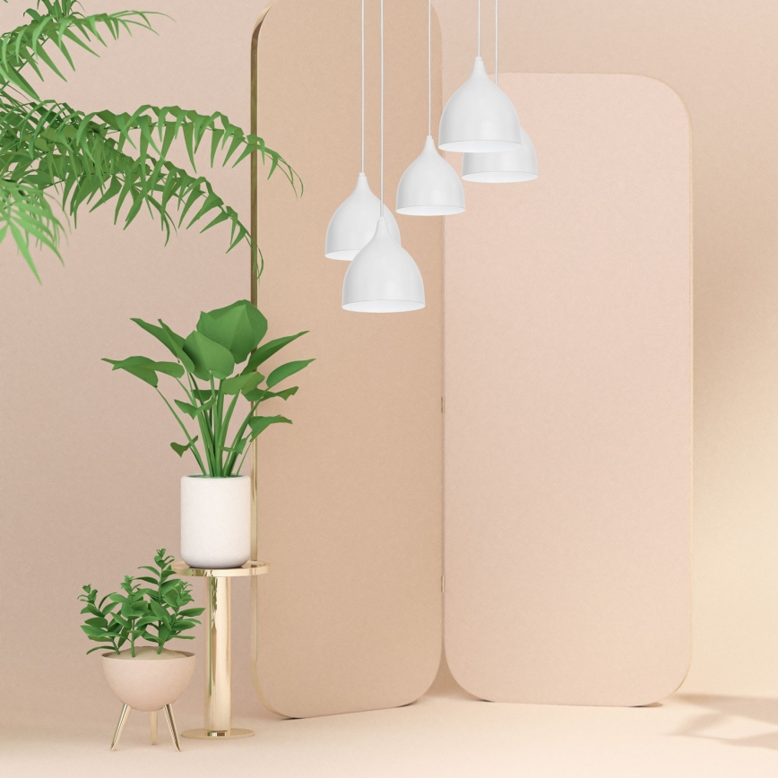 Hanglamp aan een koord NOAK 5xE27/15W/230V grijs