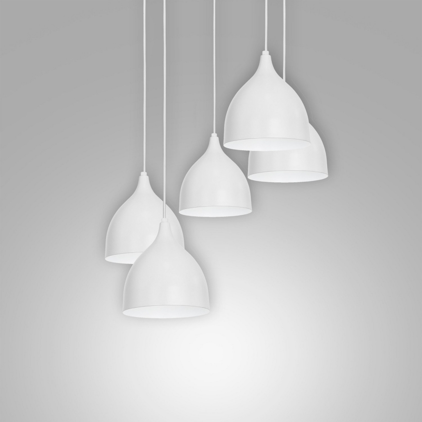 Hanglamp aan een koord NOAK 5xE27/15W/230V grijs