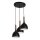 Hanglamp aan een koord NOAK WOOD 3xE27/15W/230V zwart/beuken