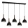 Hanglamp aan een koord NOAK WOOD 5xE27/15W/230V zwart/beuken