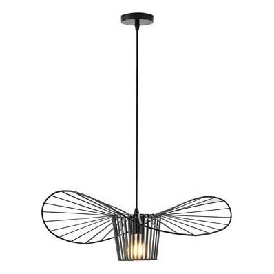 Hanglamp aan een koord OGGI 1xE27/40W/230V diameter 60 cm zwart