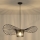 Hanglamp aan een koord OGGI 1xE27/40W/230V diameter 80 cm zwart