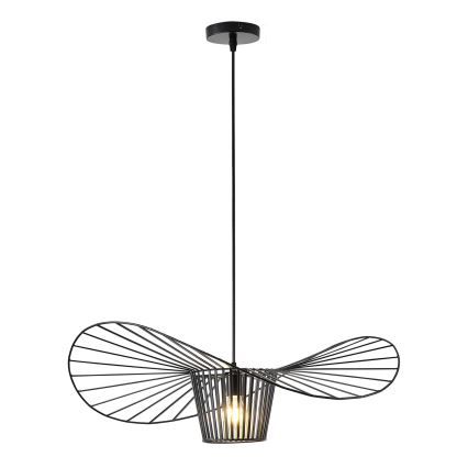 Hanglamp aan een koord OGGI 1xE27/40W/230V diameter 60 cm zwart