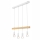 Hanglamp aan een koord ORAZIO 4xE27/60W/230V beuken