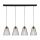 Hanglamp aan een koord ORAZIO 4xE27/60W/230V eiken