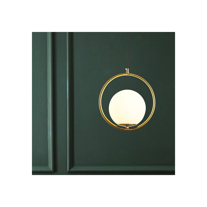 Hanglamp aan een koord ORBA 1xE27/15W/230V messing