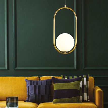 Hanglamp aan een koord ORBA 1xE27/15W/230V messing