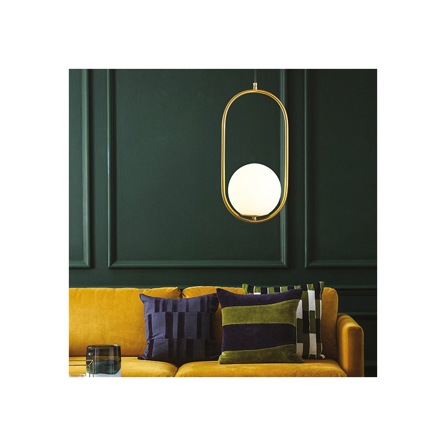 Hanglamp aan een koord ORBA 1xE27/15W/230V messing