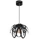 Hanglamp aan een koord ORCHID 1xE27/60W/230V zwart