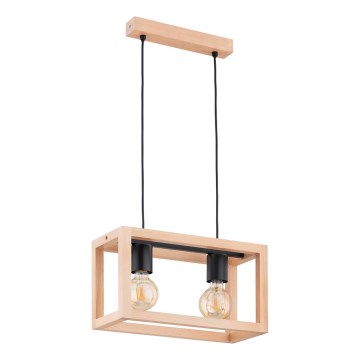 Hanglamp aan een koord PAKO 2xE27/15W/230V beige