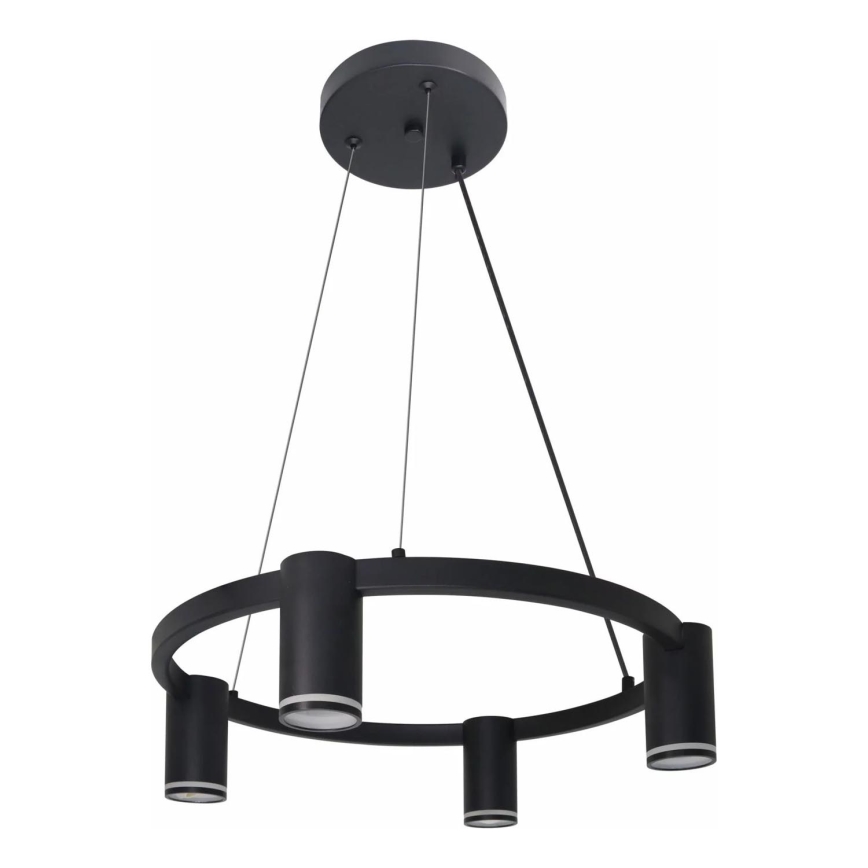 Hanglamp aan een koord PARIJS 4xGU10/12W/230V zwart