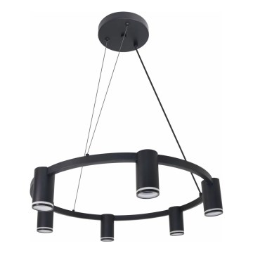 Hanglamp aan een koord PARIJS 6xGU10/12W/230V zwart