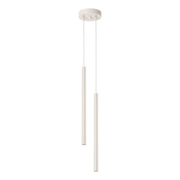 Hanglamp aan een koord PASTELO 2xG9/8W/230V crème