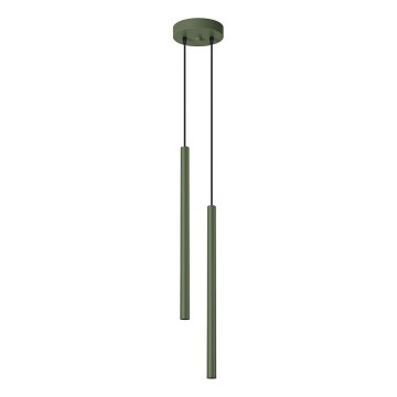 Hanglamp aan een koord PASTELO 2xG9/8W/230V groen