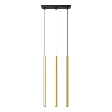 Hanglamp aan een koord PASTELO 3xG9/8W/230V goud