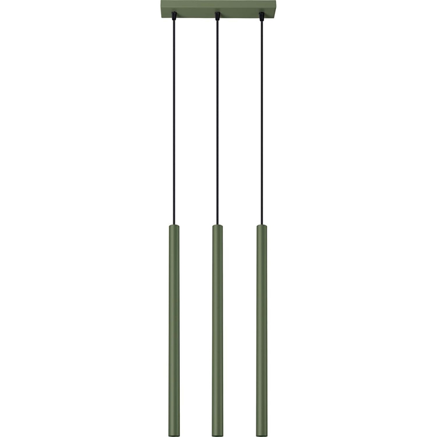 Hanglamp aan een koord PASTELO 3xG9/8W/230V groen