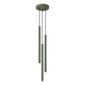 Hanglamp aan een koord PASTELO 3xG9/8W/230V groen