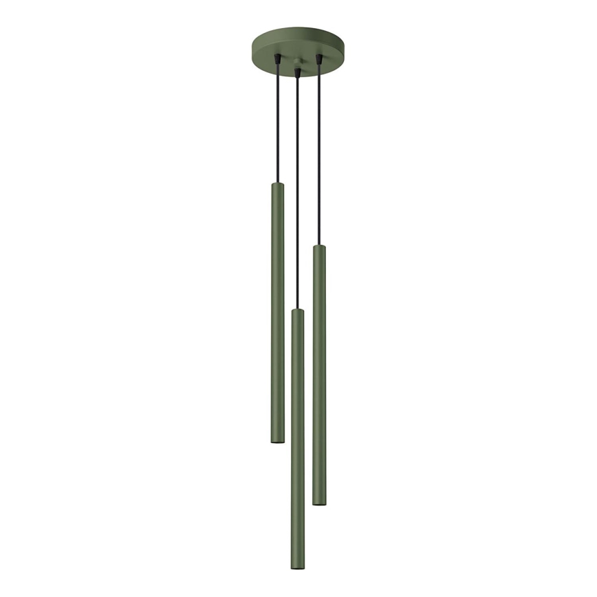 Hanglamp aan een koord PASTELO 3xG9/8W/230V groen
