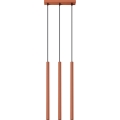 Hanglamp aan een koord PASTELO 3xG9/8W/230V rood