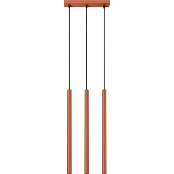 Hanglamp aan een koord PASTELO 3xG9/8W/230V rood