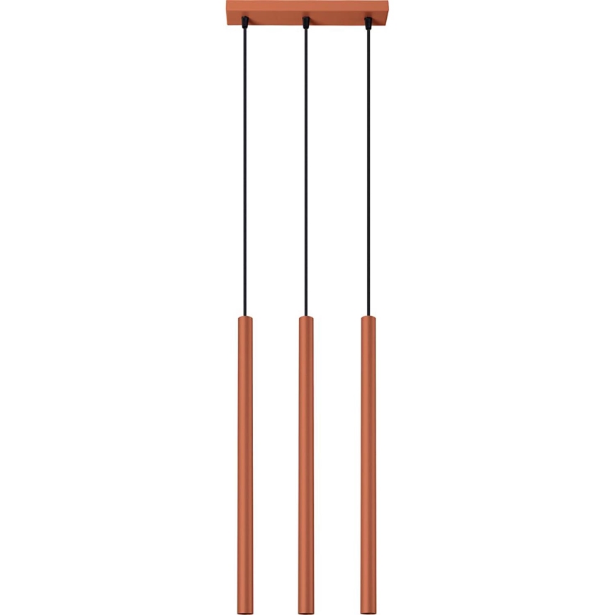 Hanglamp aan een koord PASTELO 3xG9/8W/230V rood