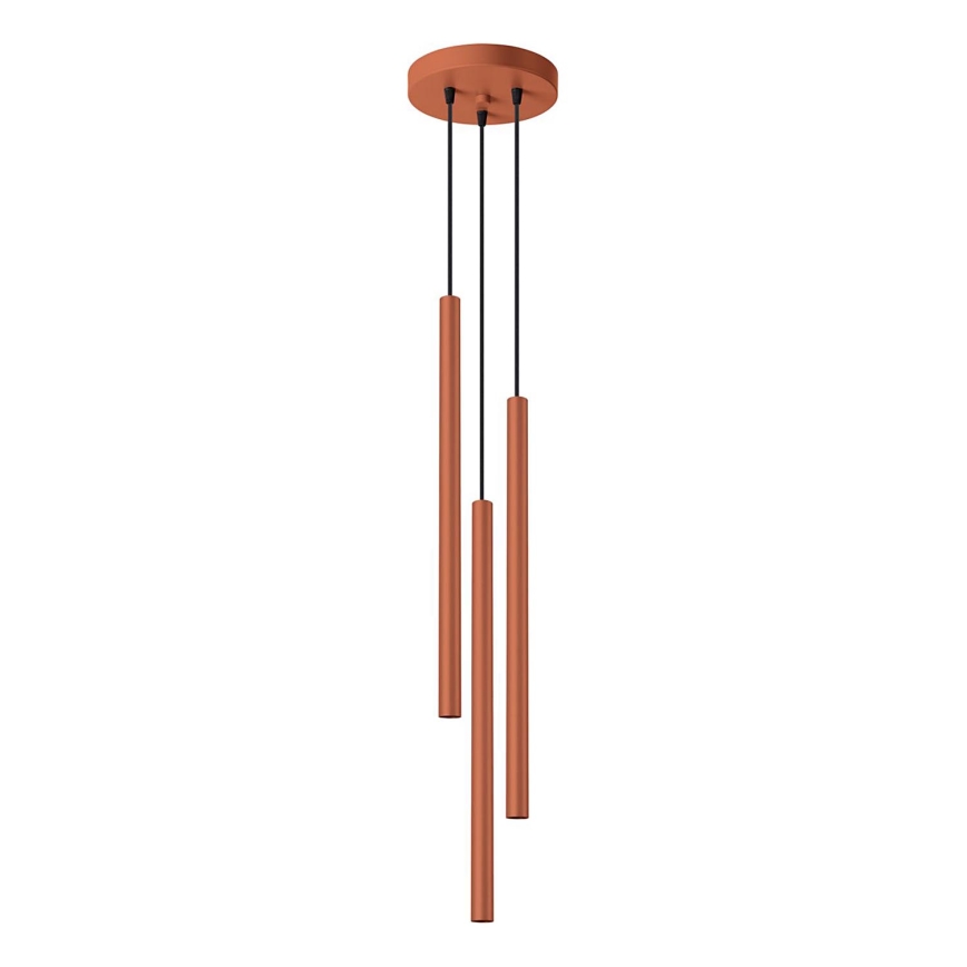 Hanglamp aan een koord PASTELO 3xG9/8W/230V rood
