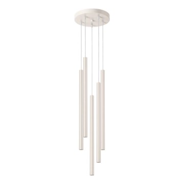 Hanglamp aan een koord PASTELO 5xG9/8W/230V crème