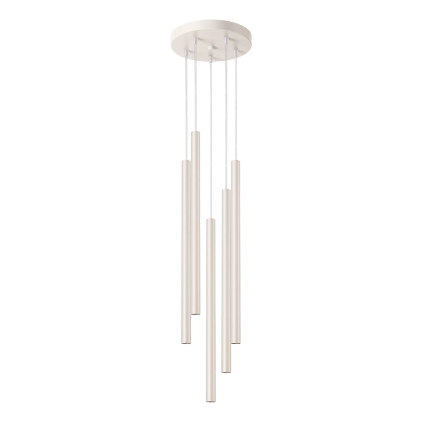 Hanglamp aan een koord PASTELO 5xG9/8W/230V crème
