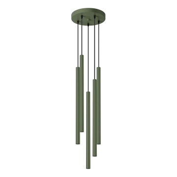 Hanglamp aan een koord PASTELO 5xG9/8W/230V groen