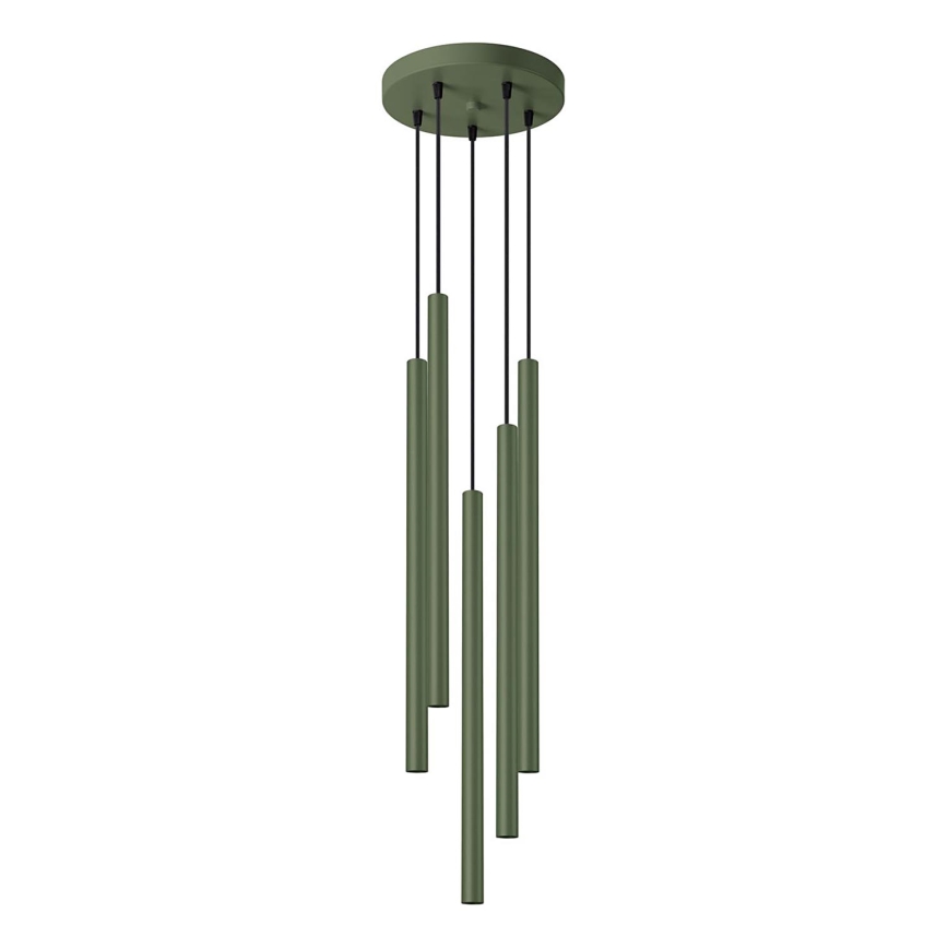 Hanglamp aan een koord PASTELO 5xG9/8W/230V groen