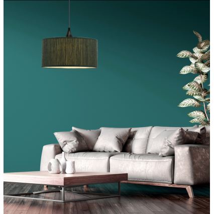 Hanglamp aan een koord PATTI 1xE27/60W/230V diameter 30 cm groen