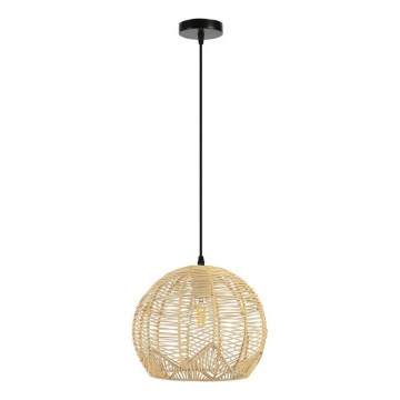 Hanglamp aan een koord PELO 1xE27/40W/230V diameter 30 cm rotan