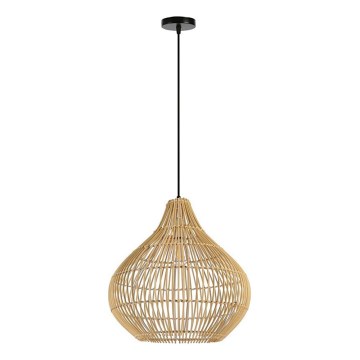 Hanglamp aan een koord PELO 1xE27/40W/230V diameter 40 cm rotan