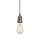 Hanglamp aan een koord PENDA 1xE27/15W/230V brons