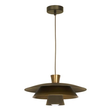 Hanglamp aan een koord PLATO 1xE27/15W/230V messing/goud