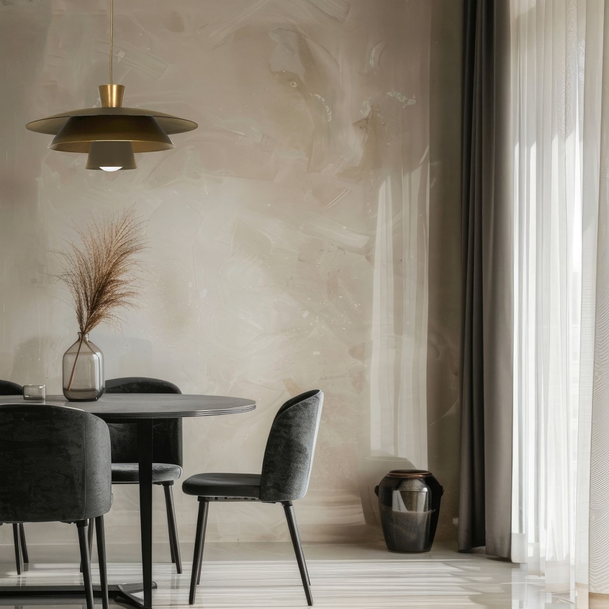 Hanglamp aan een koord PLATO 1xE27/15W/230V messing/goud