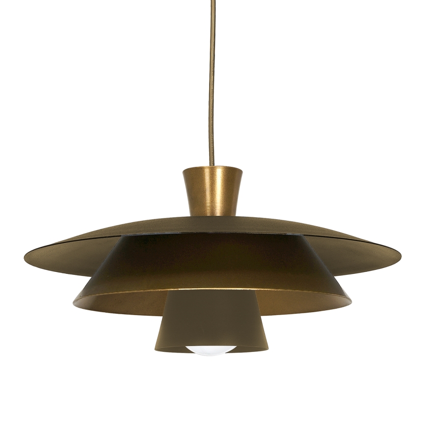 Hanglamp aan een koord PLATO 1xE27/15W/230V messing/goud