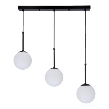 Hanglamp aan een koord POMPEI 3xE27/40W/230V zwart