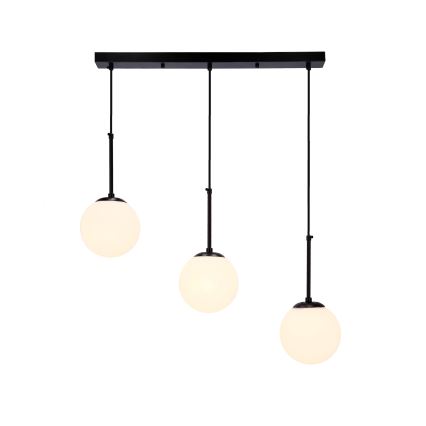 Hanglamp aan een koord POMPEI 3xE27/40W/230V zwart