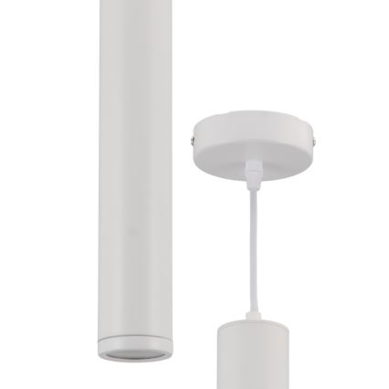Hanglamp aan een koord PORTER 1xGU10/8W/230V wit