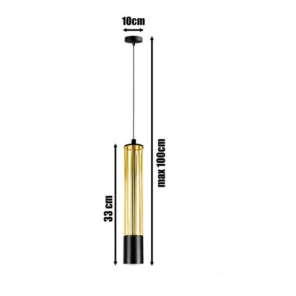 Hanglamp aan een koord PRESCOT 1xGU10/40W/230V goud