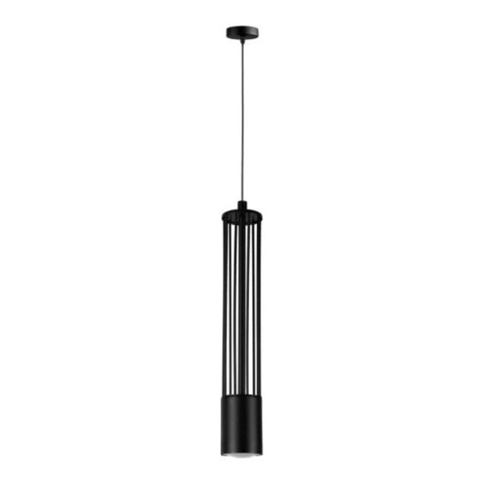Hanglamp aan een koord PRESCOT 1xGU10/40W/230V zwart