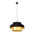 Hanglamp aan een koord PRETO GOLD 1xE27/60W/230V - FSC-gecertificeerd