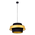 Hanglamp aan een koord PRETO GOLD 1xE27/60W/230V - FSC-gecertificeerd