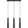 Hanglamp aan een koord PRYSM 3xG9/8W/230V zwart
